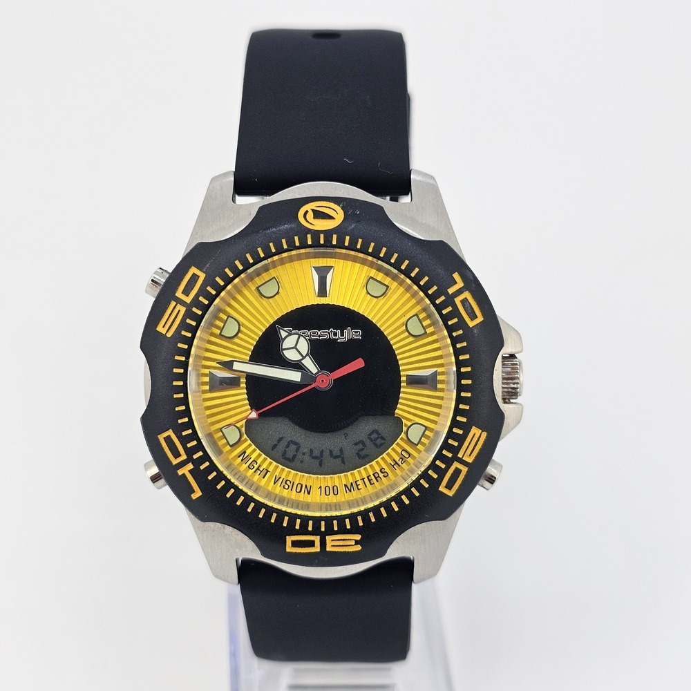 Freestyle 75035 Shark X Watch 606 Night Vision Digi-Ana NEW Bands NEW Battery